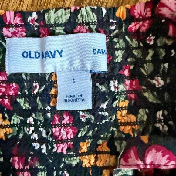 Old Navy Floral Dress - women’s size small - black and colorful floral - Picture 2 of 7